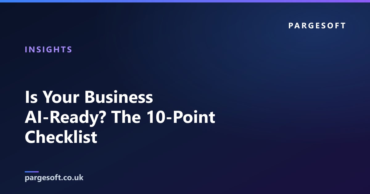 Is Your Business AI-Ready? The 10-Point Checklist